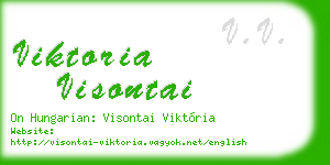 viktoria visontai business card